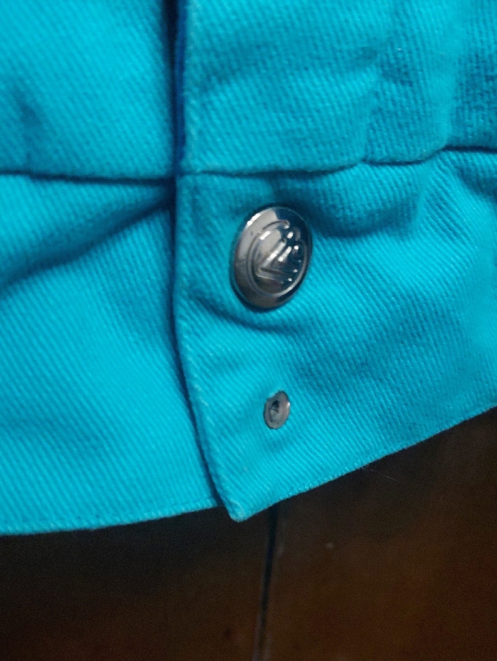 Looney Tunes Daffy Duck LOT 92 Colorblock Racing Jacket - Teal & Blue 2XL - Picture 4 of 7